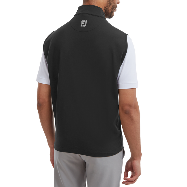 Stickad väst med hel dragkedja