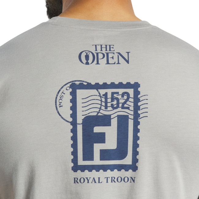 T-shirt imprimé timbre-poste FJ pour la 152e édition de l'Open Championship