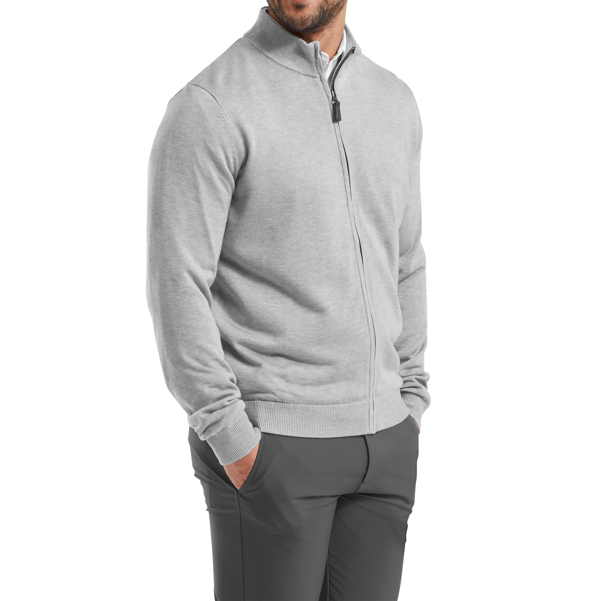Pullover drirelease Full-Zip doubl&eacute;