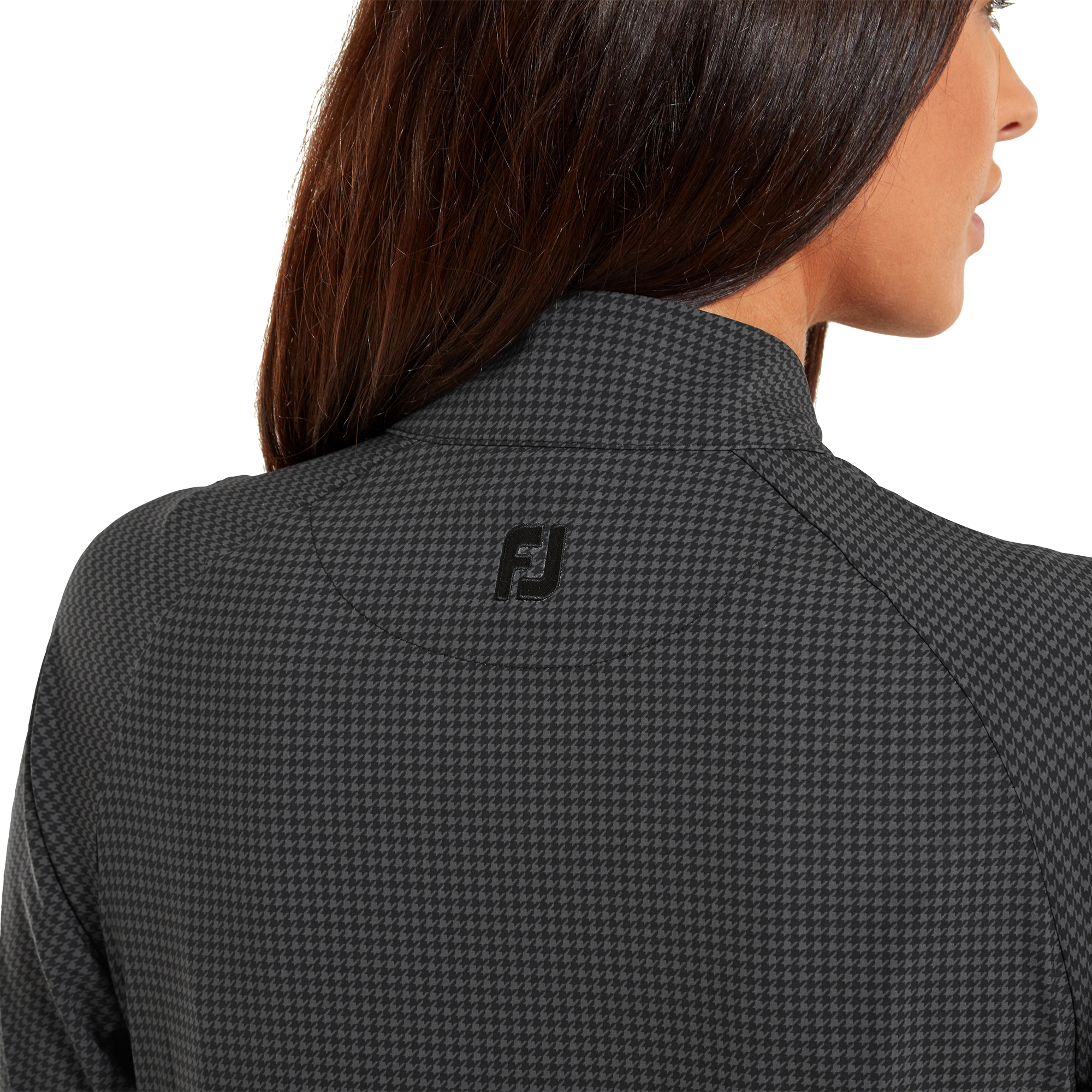 V&auml;vd jacka med Houndstooth-tryck