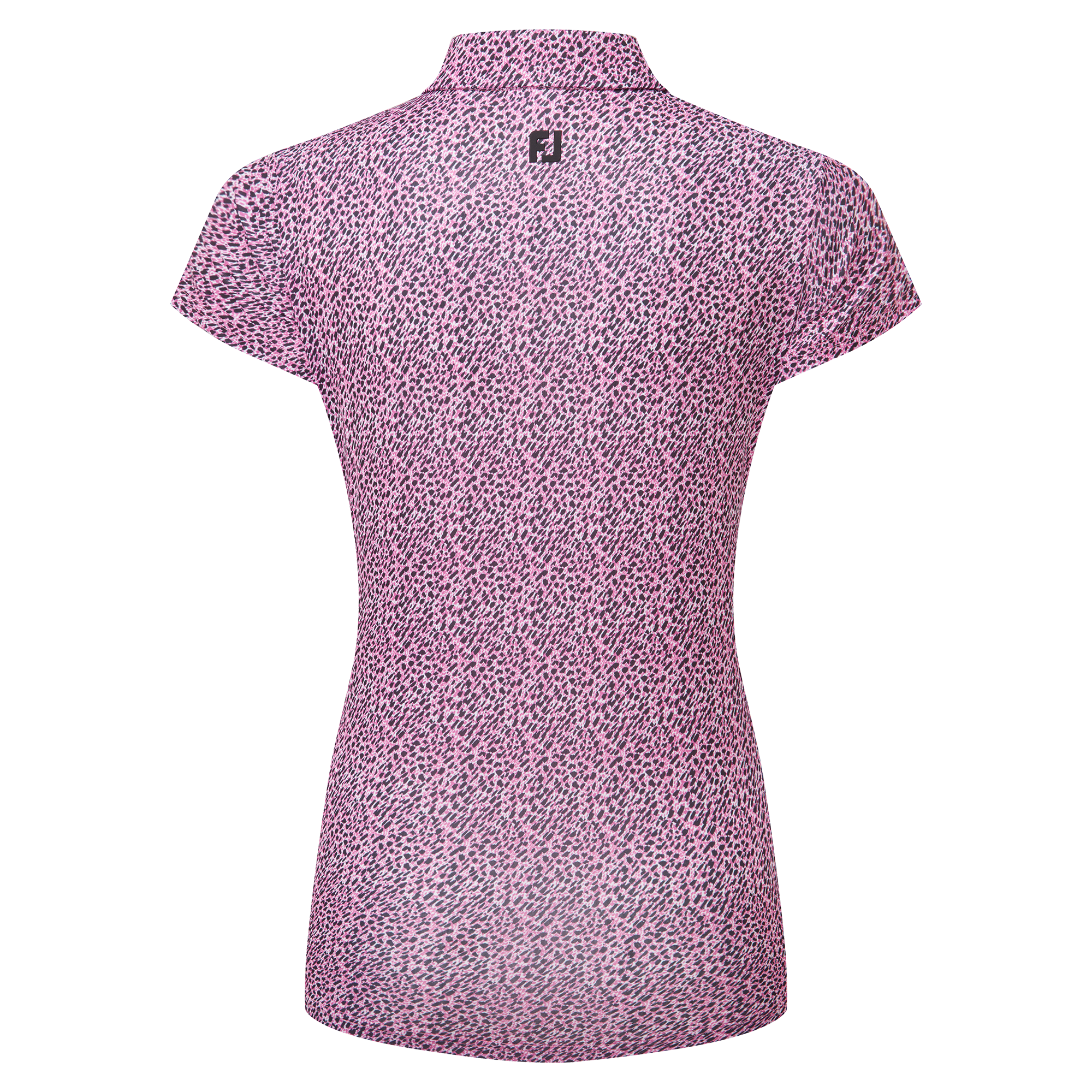 Animal Print Cap Sleeve Lisle