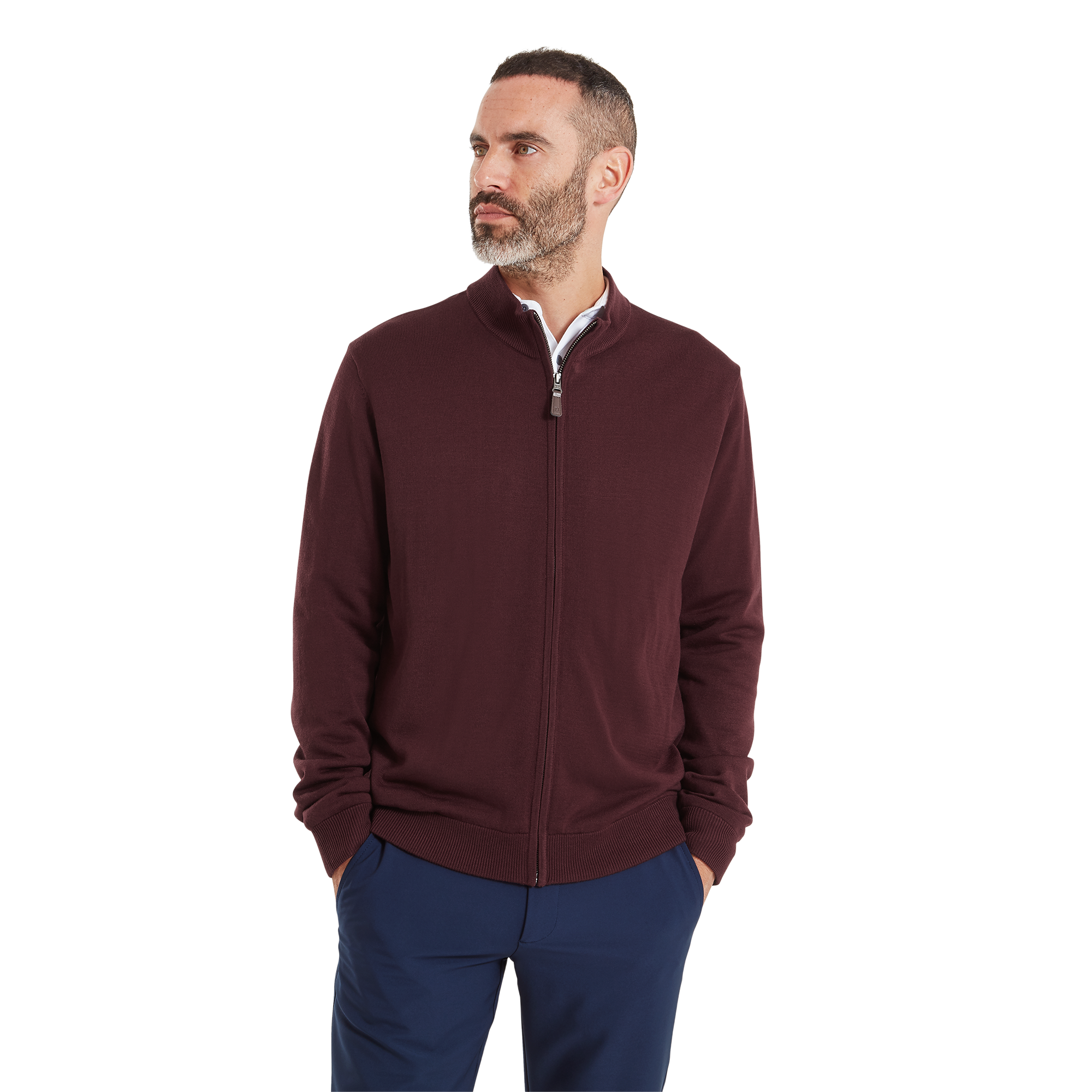 drirelease&reg; Full-Zip Lined Sweater