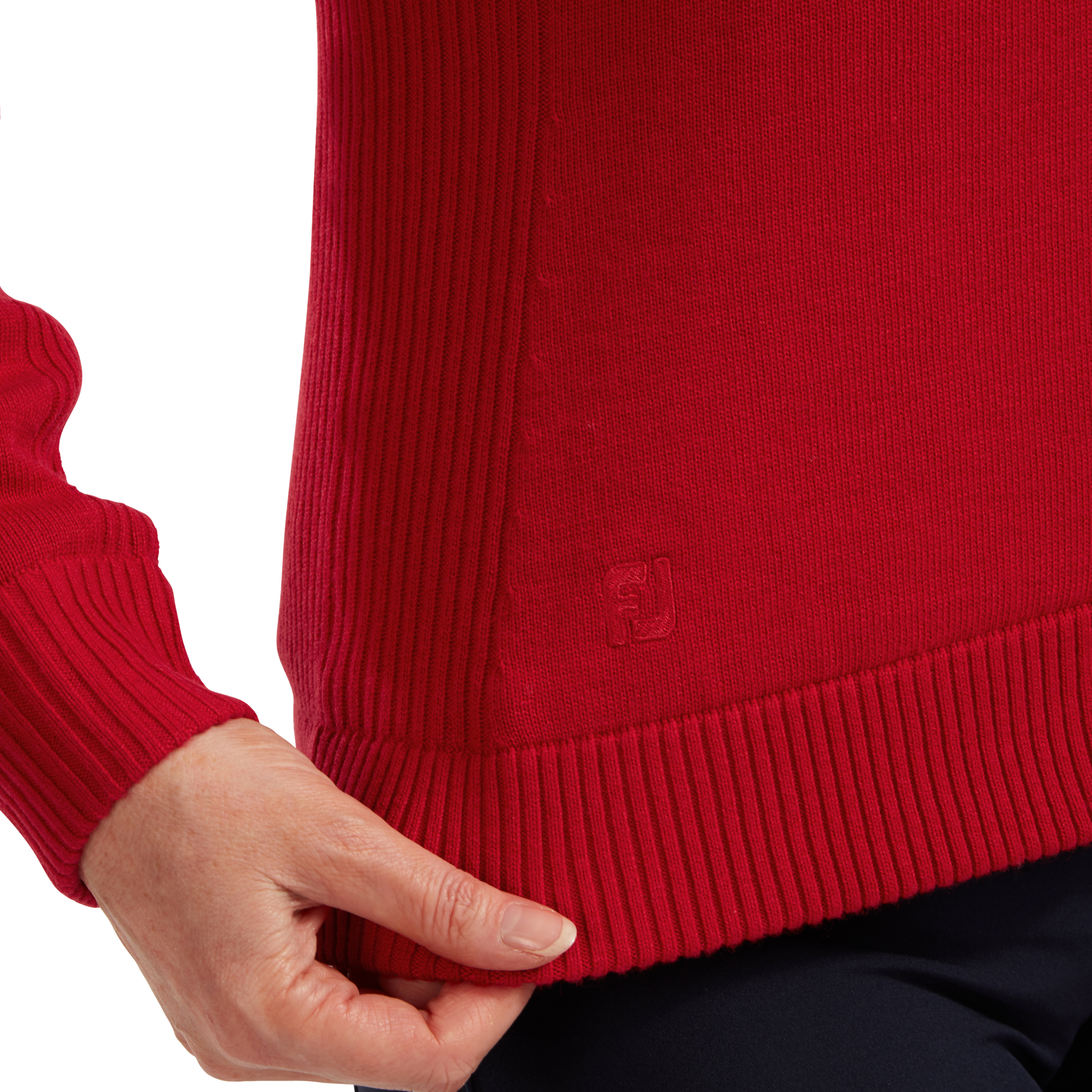 Women's Full-Zip Lined Wool Blend Pullover