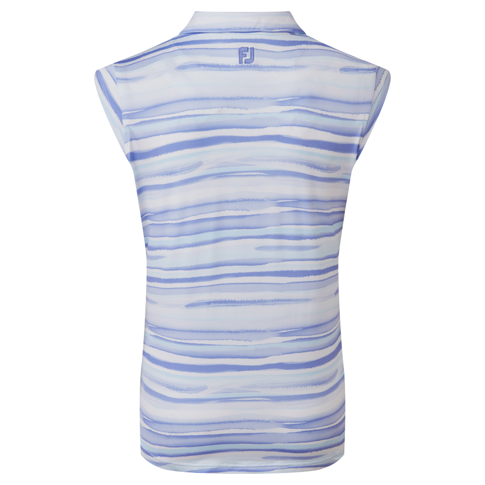 Cap Sleeve Watercolour Print Lisle