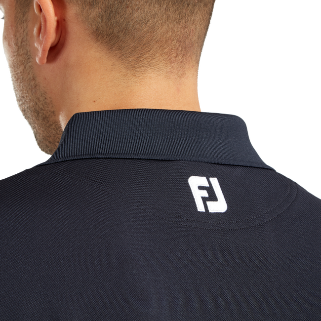 Stretch Pique Solid Knit Collar