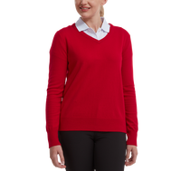 Wool Blend V-Neck Pullover