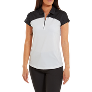 Cap Sleeve Colour Block Lisle