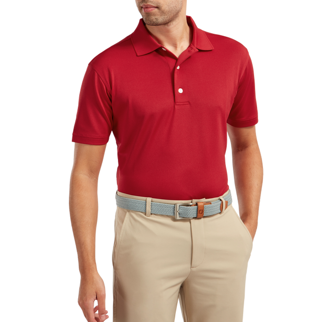 Stretch Pique Solid Knit Collar