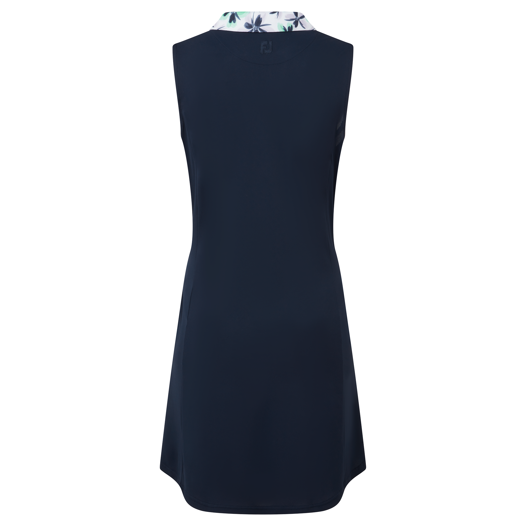 Dress with Floral Trim