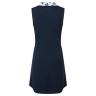 Dress with Floral Trim