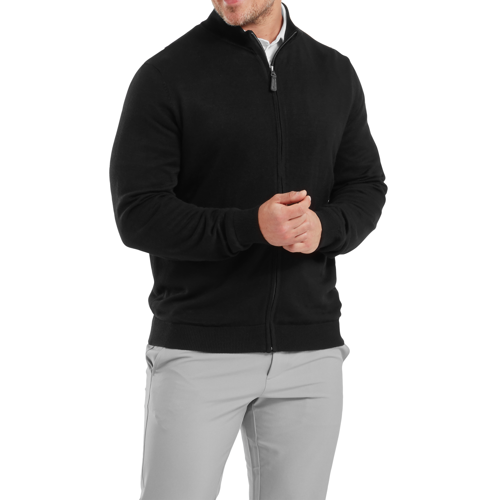 Pullover drirelease Full-Zip doubl&eacute;