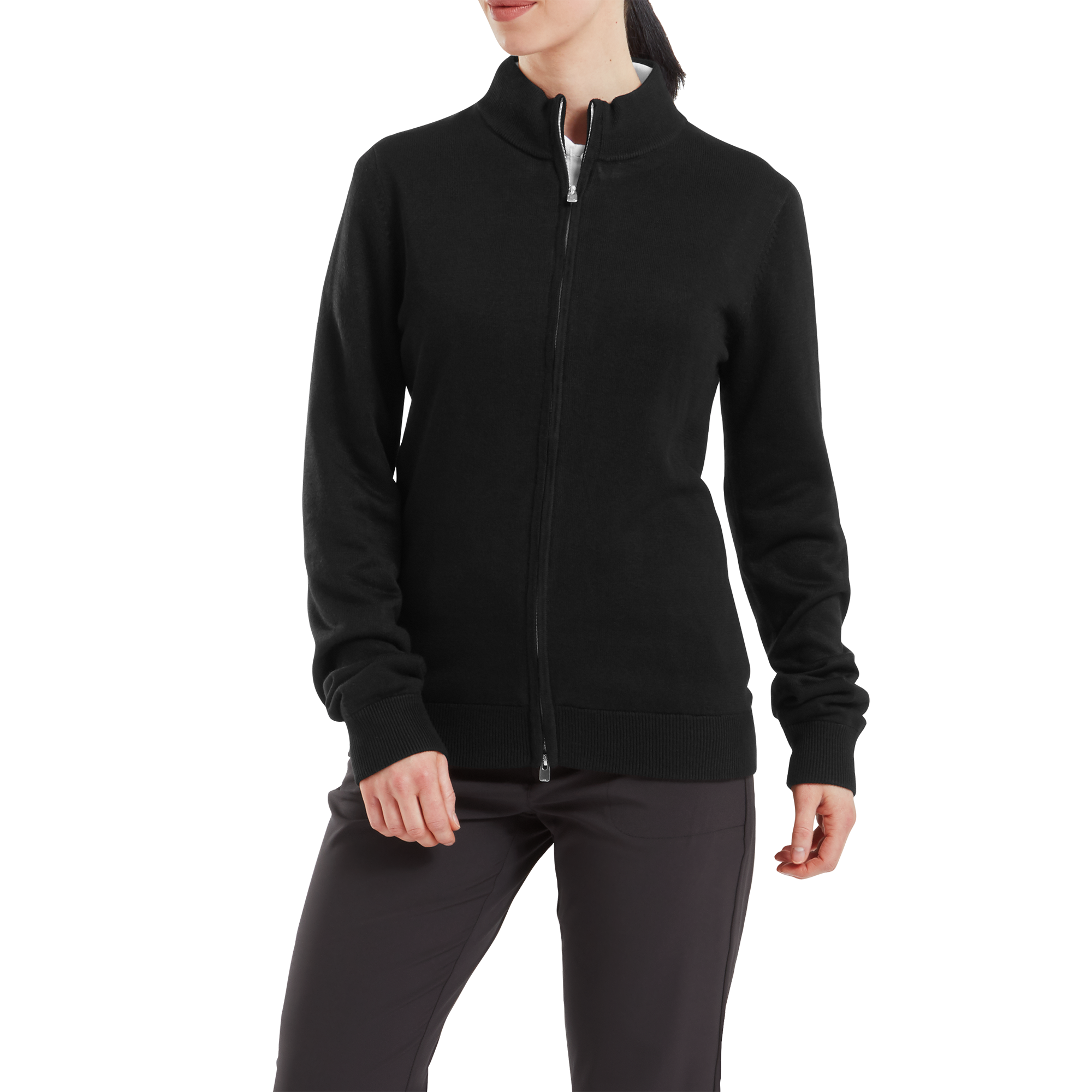 Pullover drirelease Full-Zip doubl&eacute; Femme