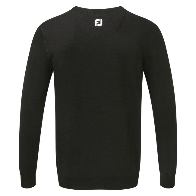 Wollmischpullover mit V-Kragen