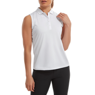 Mesh Back Sleeveless Lisle