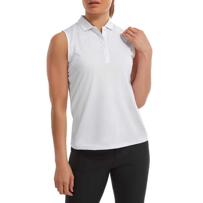 Mesh Back Sleeveless Lisle