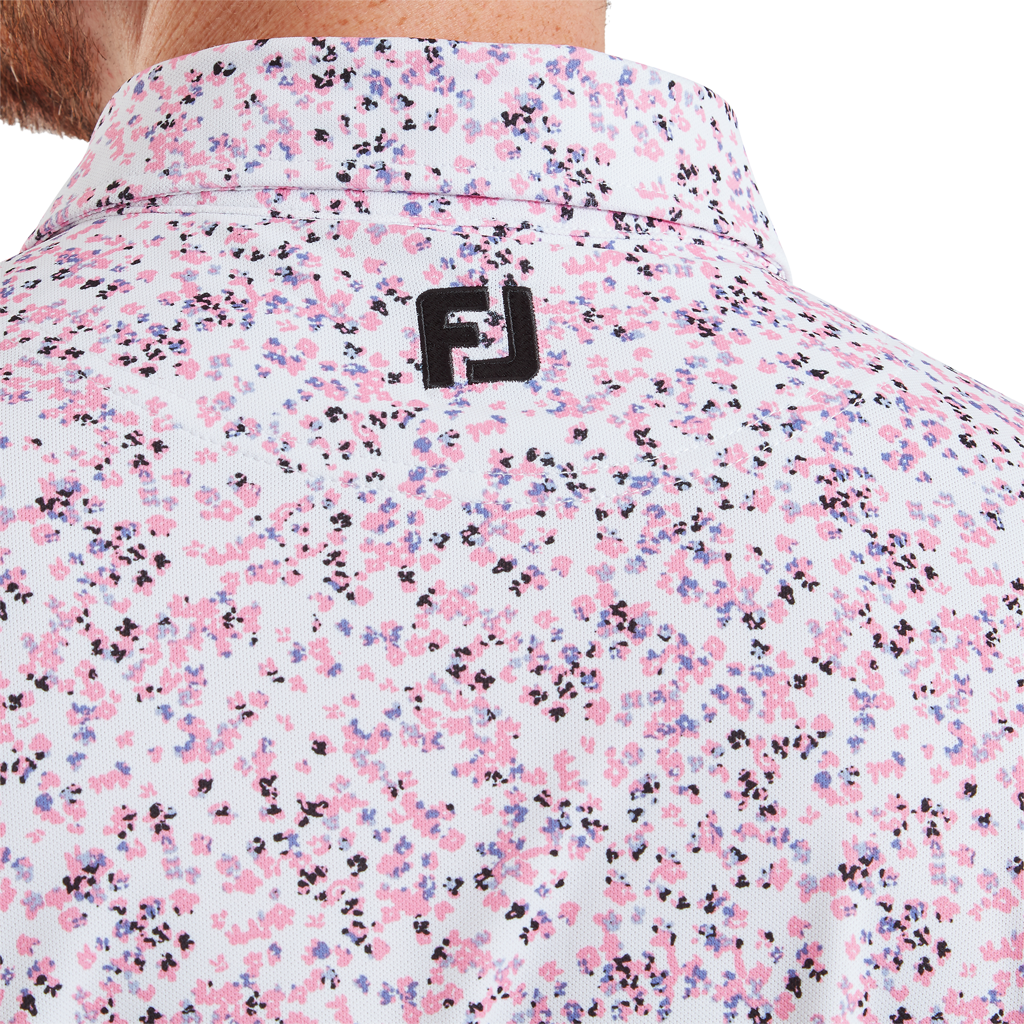 Watercolour Floral Print Pique