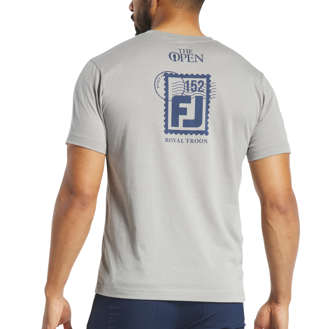 T-shirt imprimé timbre-poste FJ pour la 152e édition de l'Open Championship