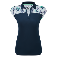 Blocked Floral Print Lisle