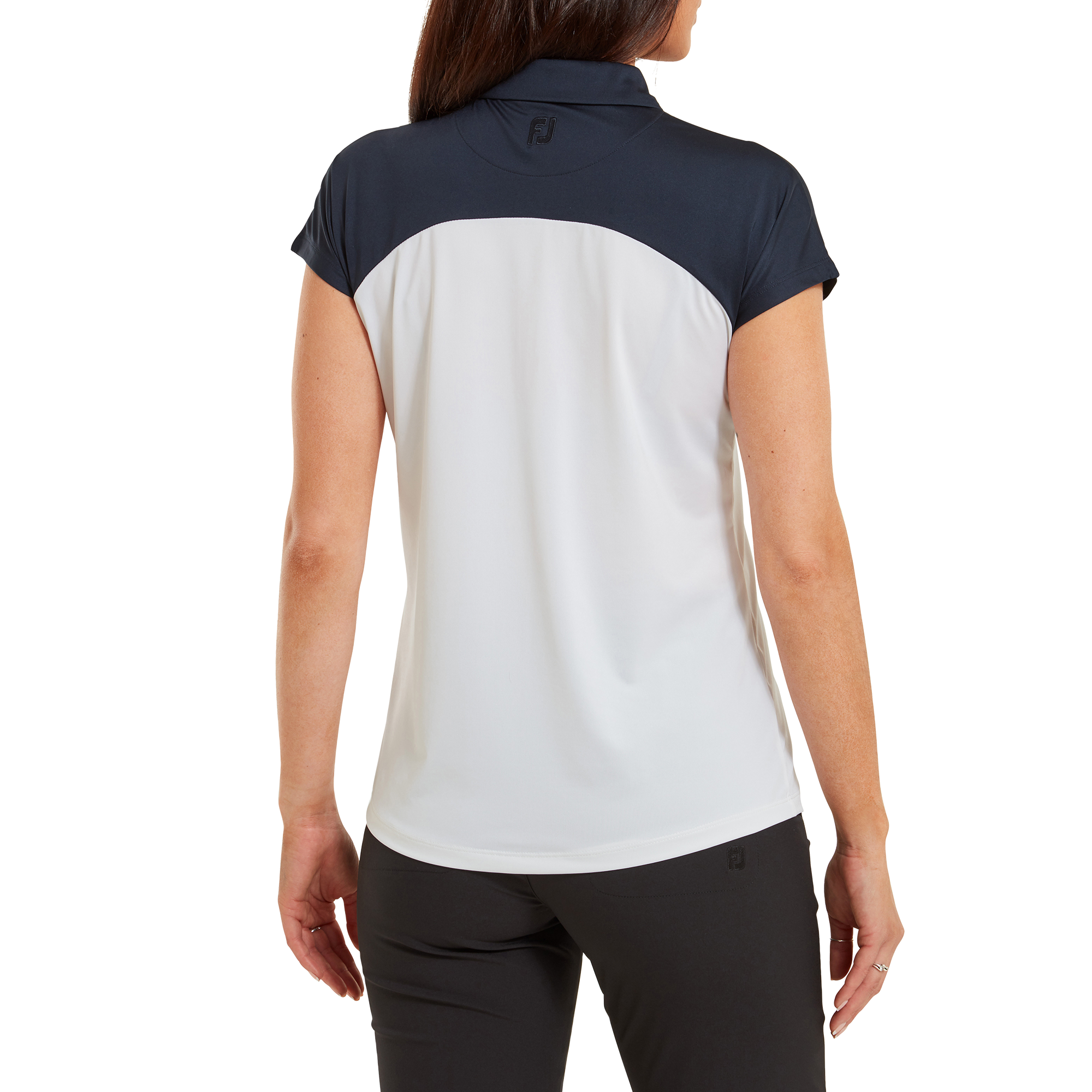 Cap Sleeve Colour Block Lisle