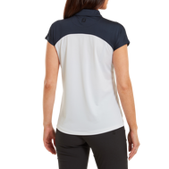 Cap Sleeve Colour Block Lisle