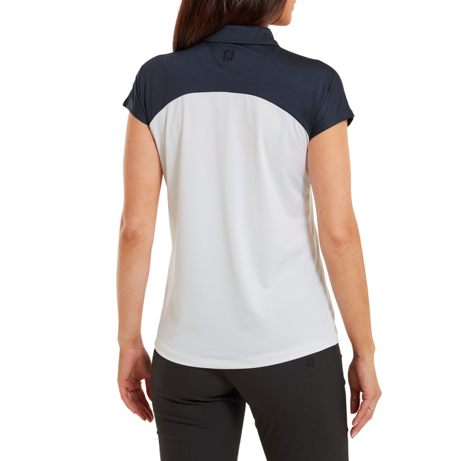 Cap Sleeve Colour Block Lisle