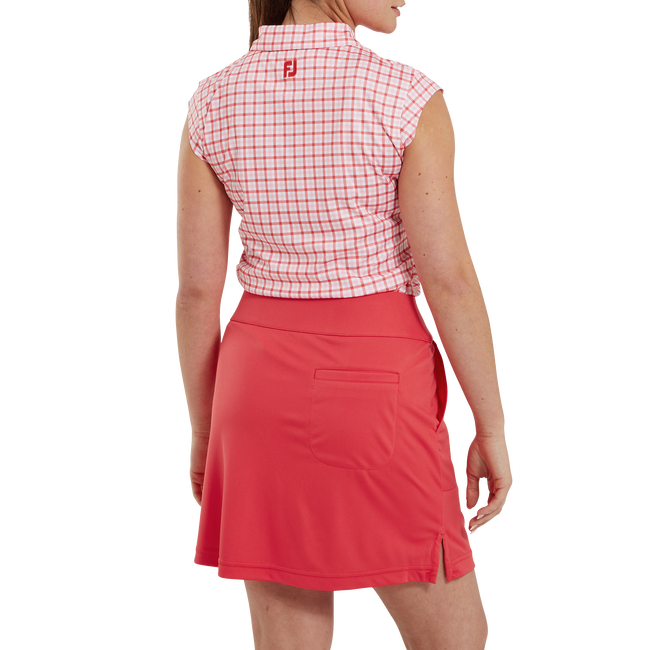 Skort with Gingham Trim