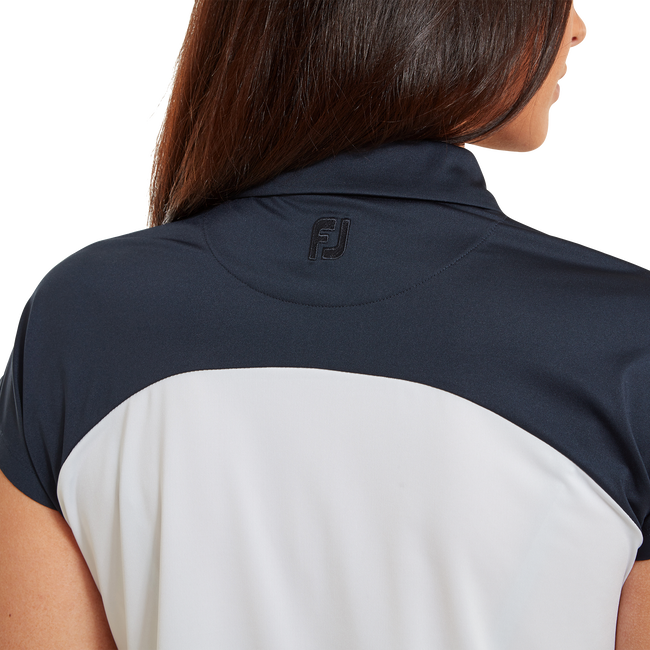 Cap Sleeve Colour Block Lisle