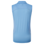Polo uni en maille sans manche pour femme