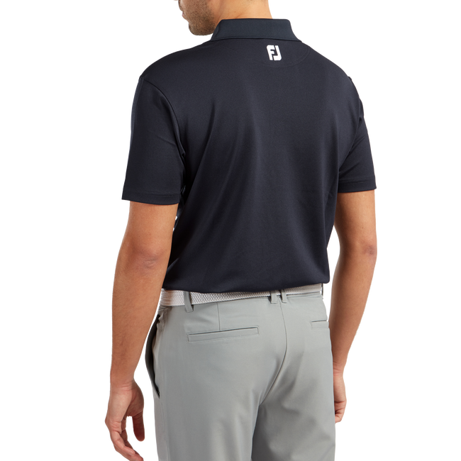 Stretch Pique Solid Knit Collar