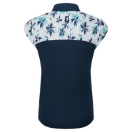 Blocked Floral Print Lisle