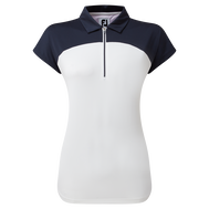 Cap Sleeve Colour Block Lisle