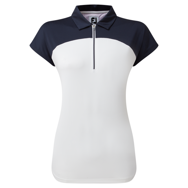 Cap Sleeve Colour Block Lisle