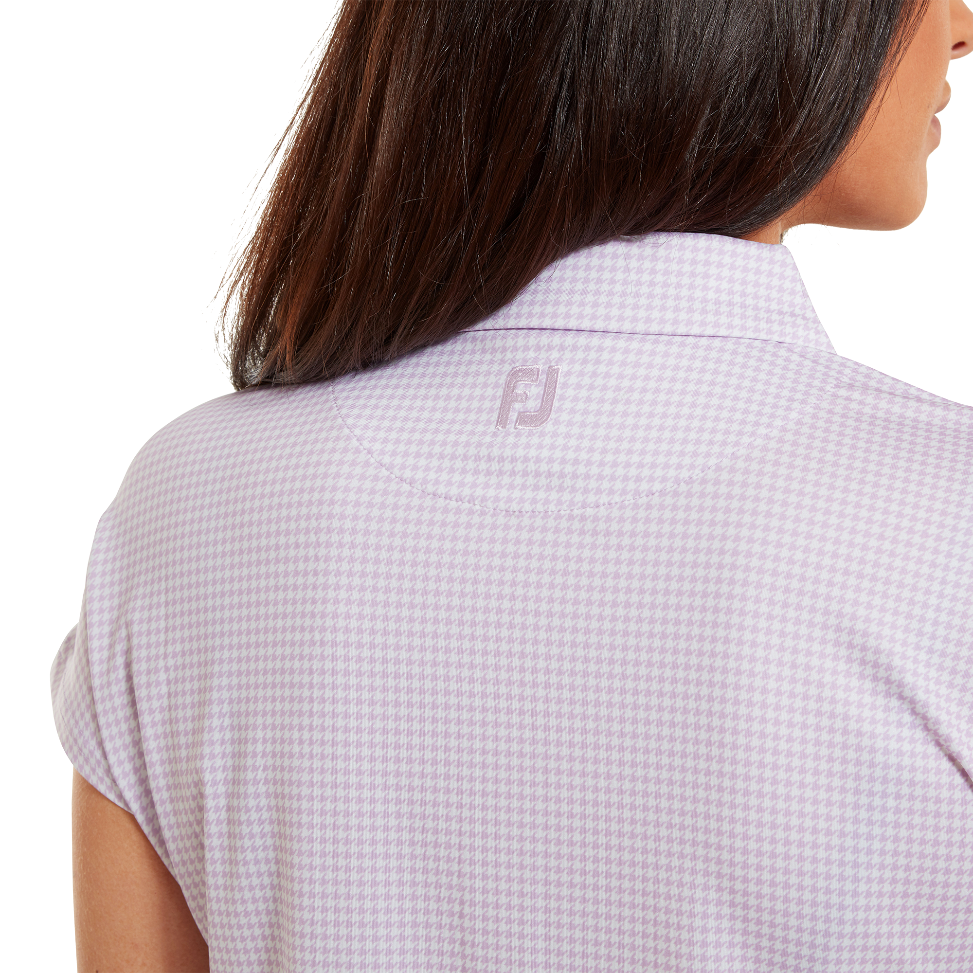 Houndstooth Print Lisle