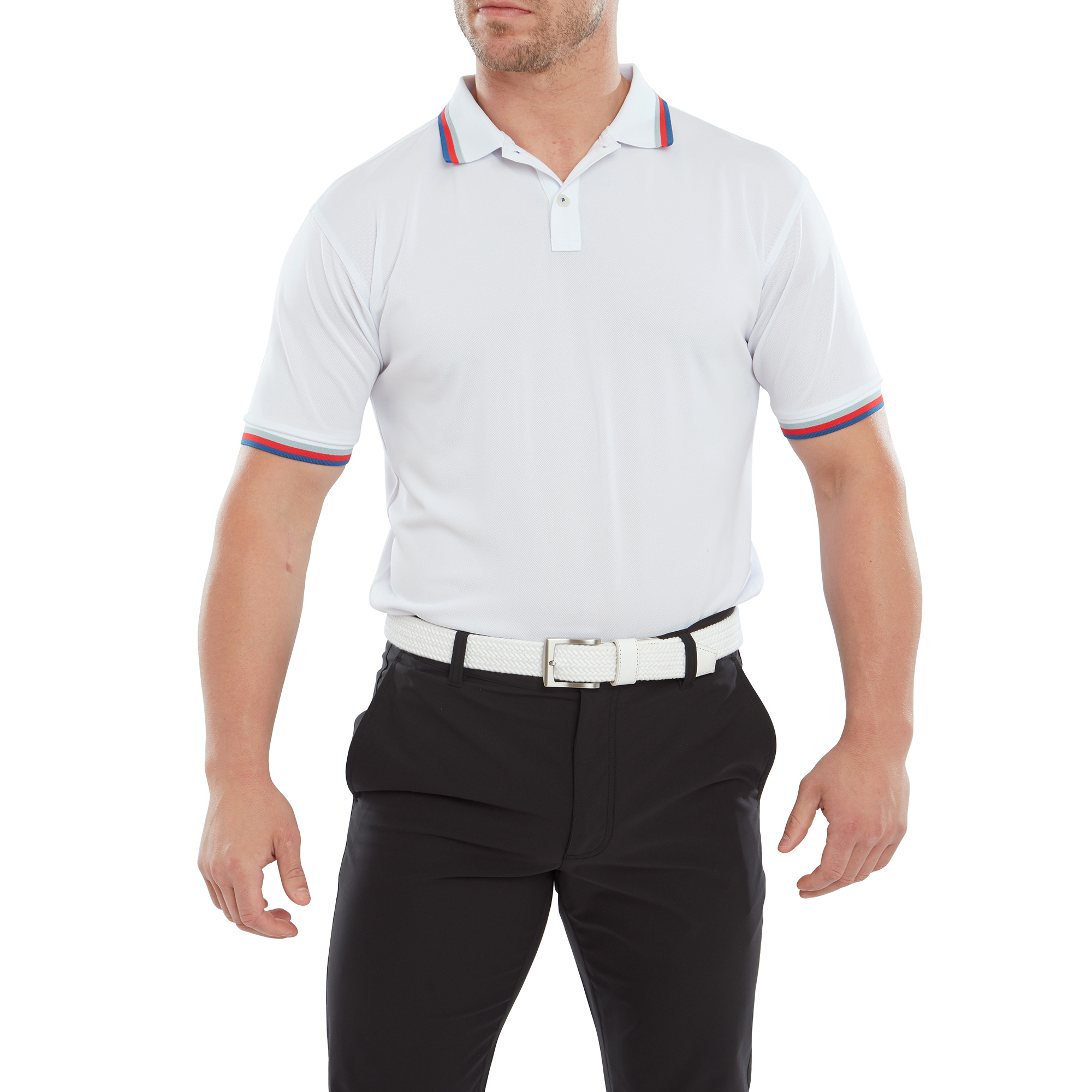 Solid Polo med Trim Pique