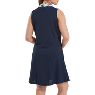 Dress with Floral Trim