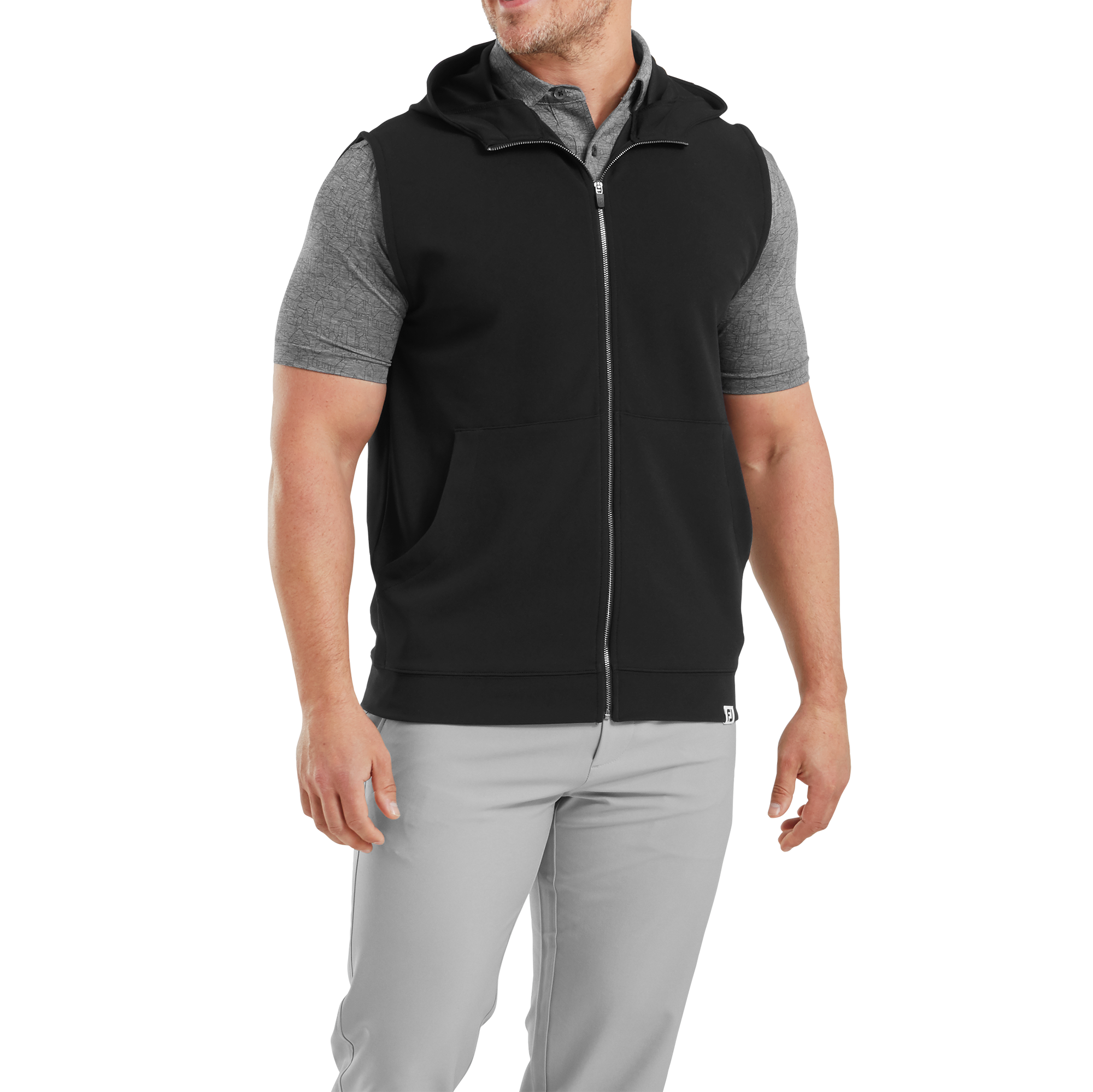 Full-Zip Hoodie Vest