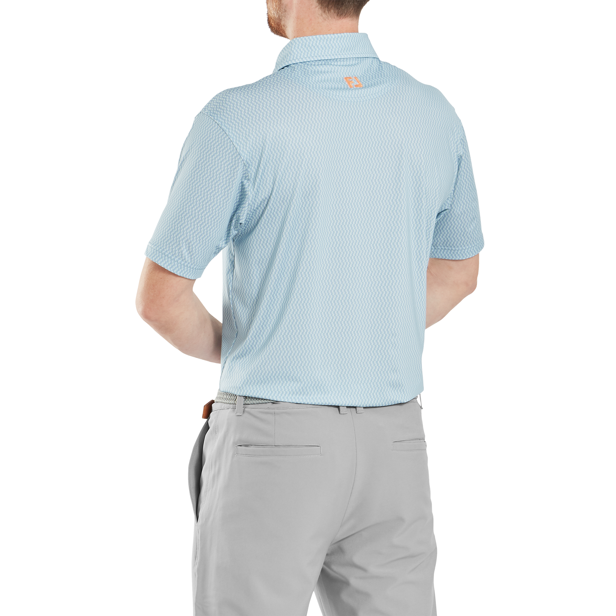 Polo en fil d'Ecosse imprim&eacute; tribale