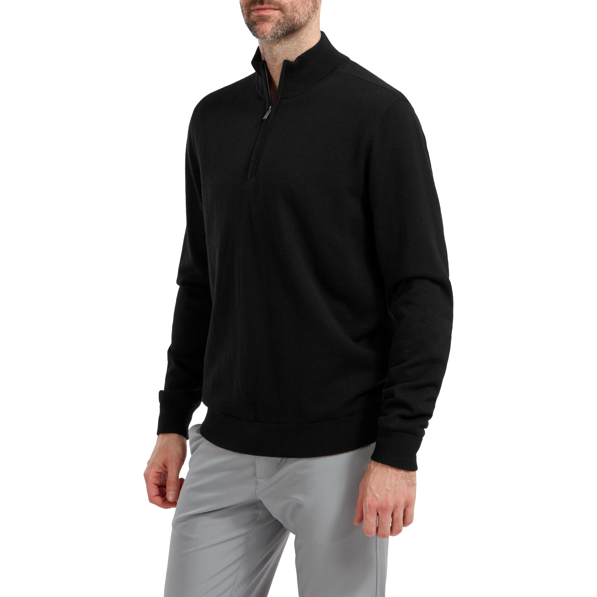 Pullover en laine 1/2 Zip