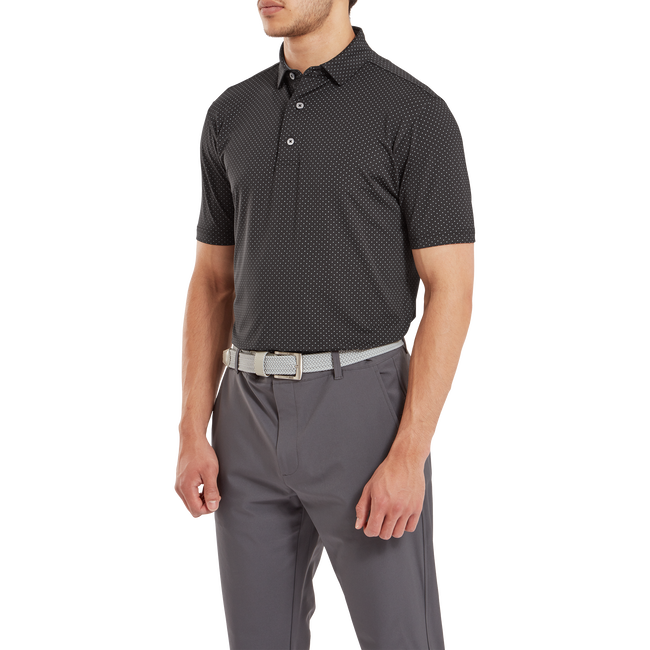 Stretch Lisle Dot Print