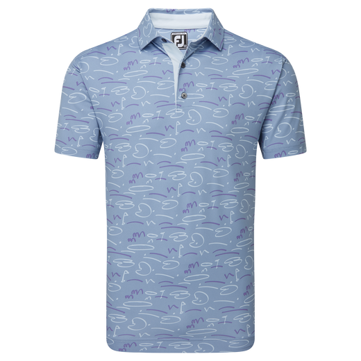 Golf Course Doodle Pique