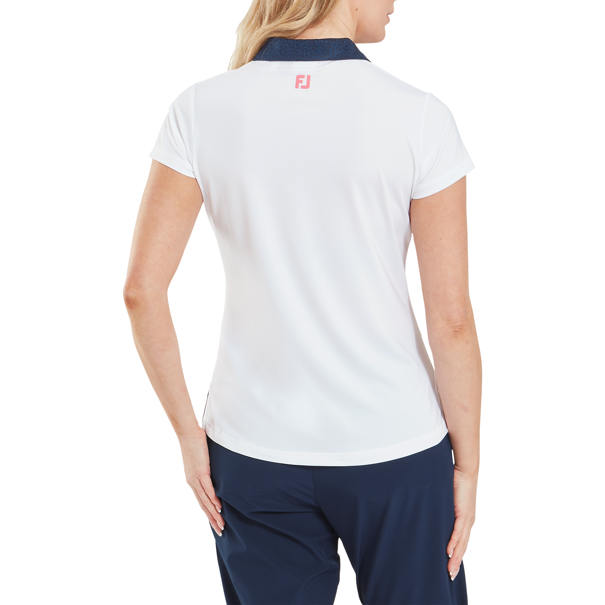 Cap Sleeve Print Trim Lisle