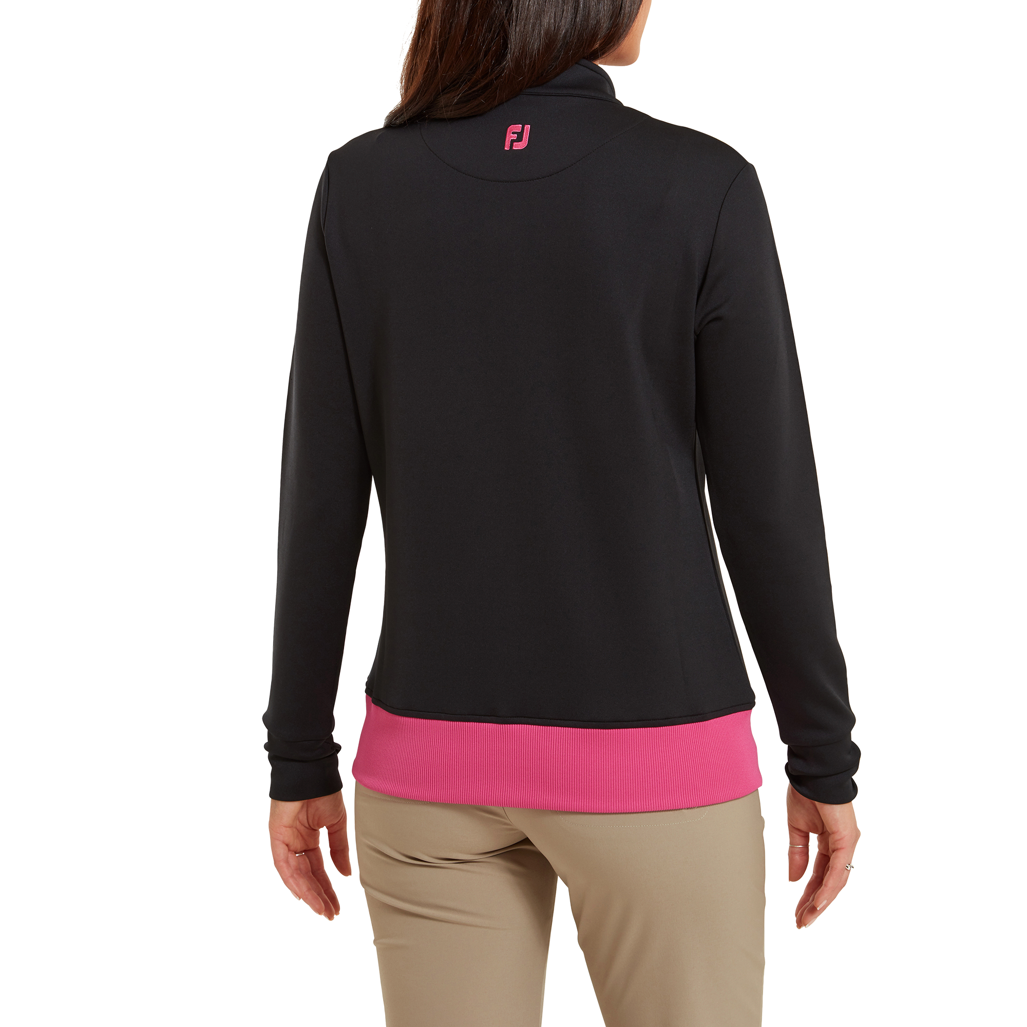 Full-Zip Knit Colour Block mellanlager