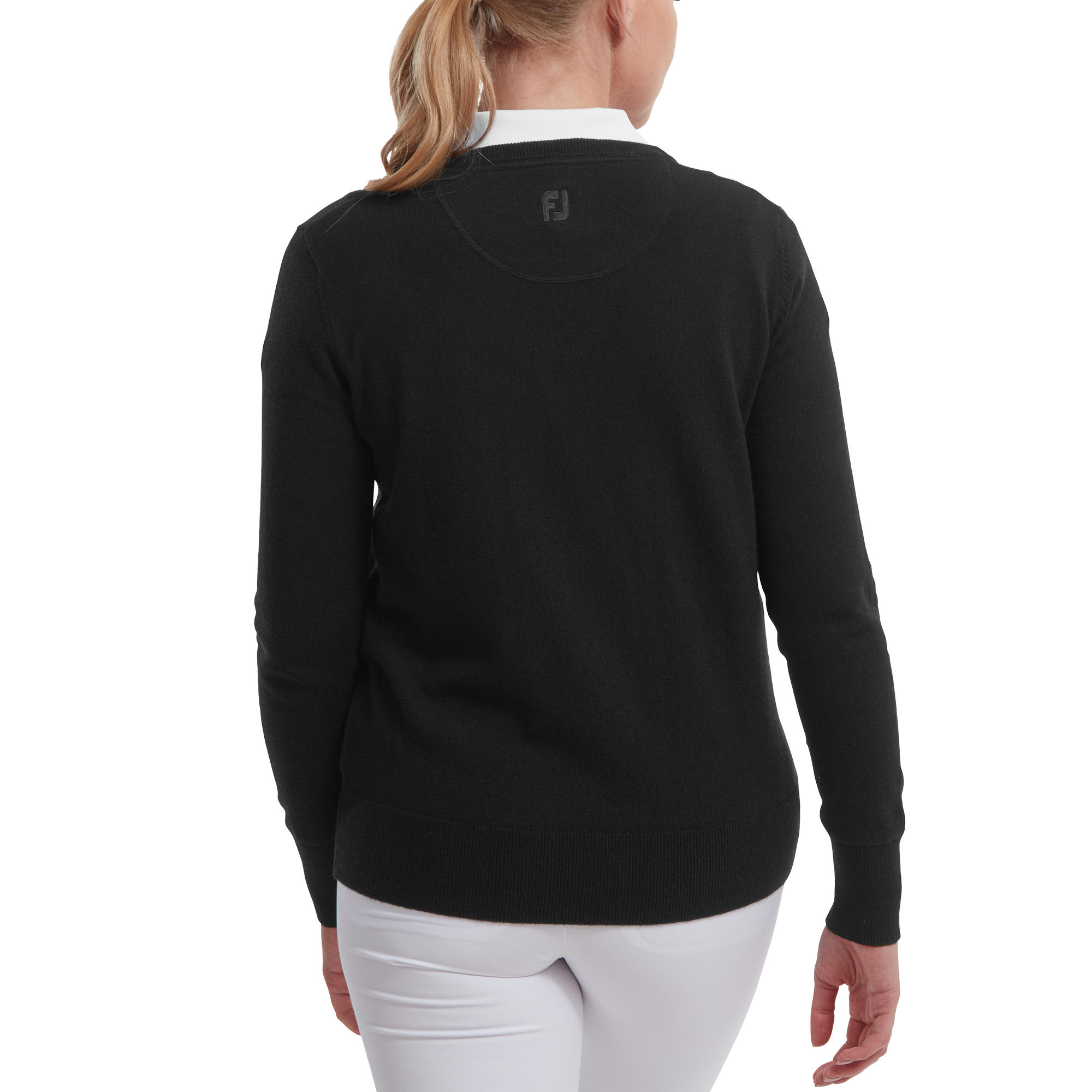 Pullover en laine col V