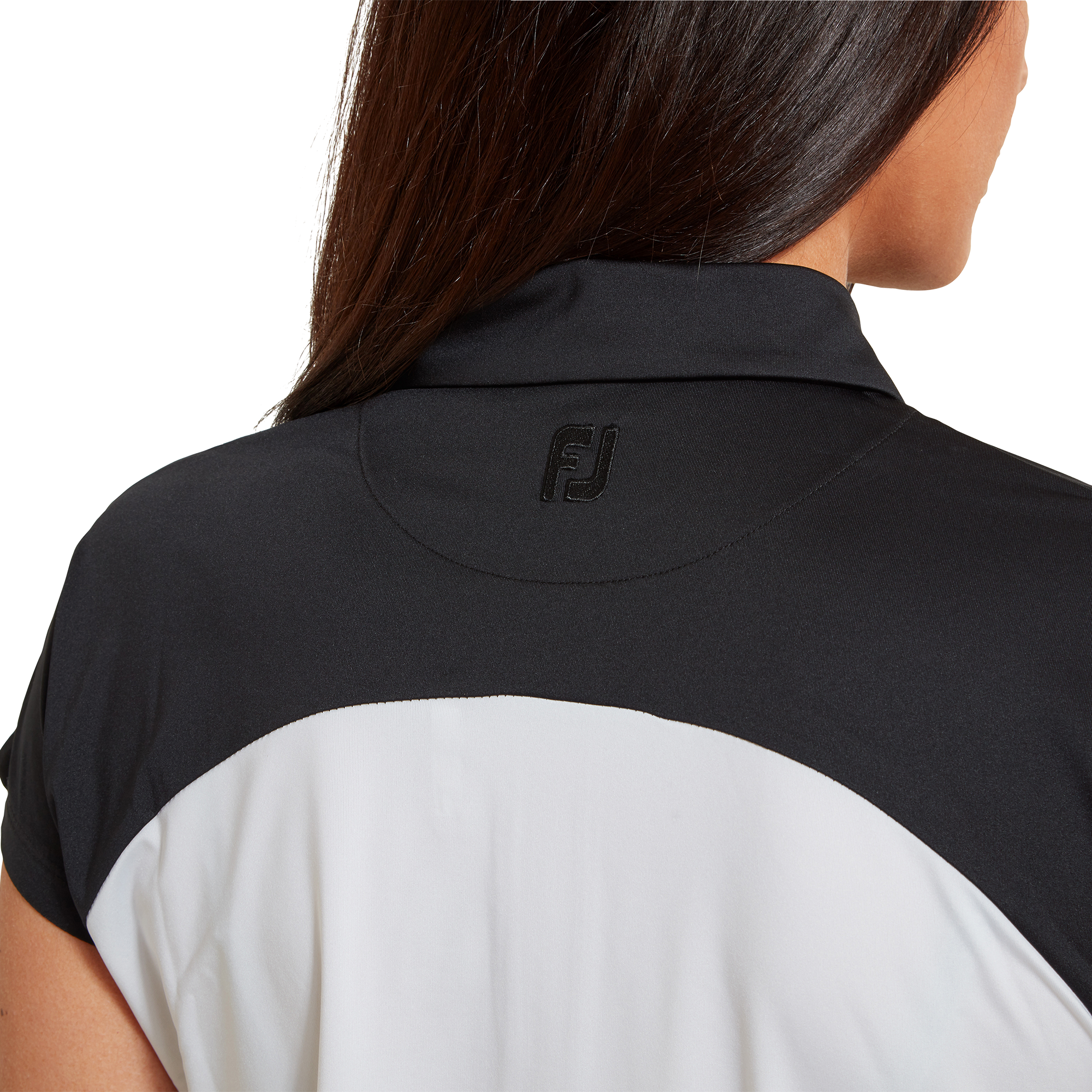 Polo &agrave; mancheron avec blocs de couleurs