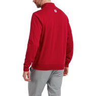 Wool Blend 1/2 Zip Lined Pullover