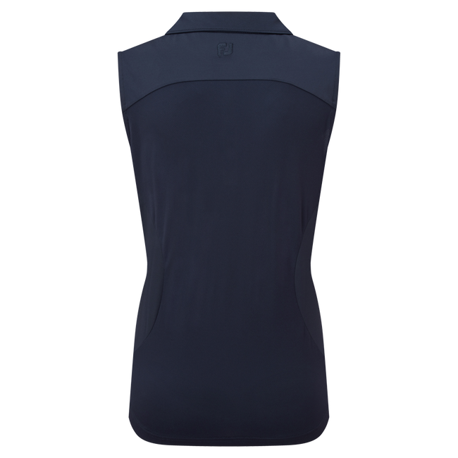 Mesh Back Sleeveless Lisle