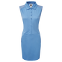 Pikee-Kleid mit angedeuteten Cap-&Auml;rmeln