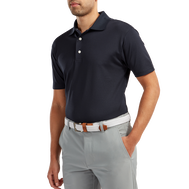 Stretch Pique Solid Knit Collar
