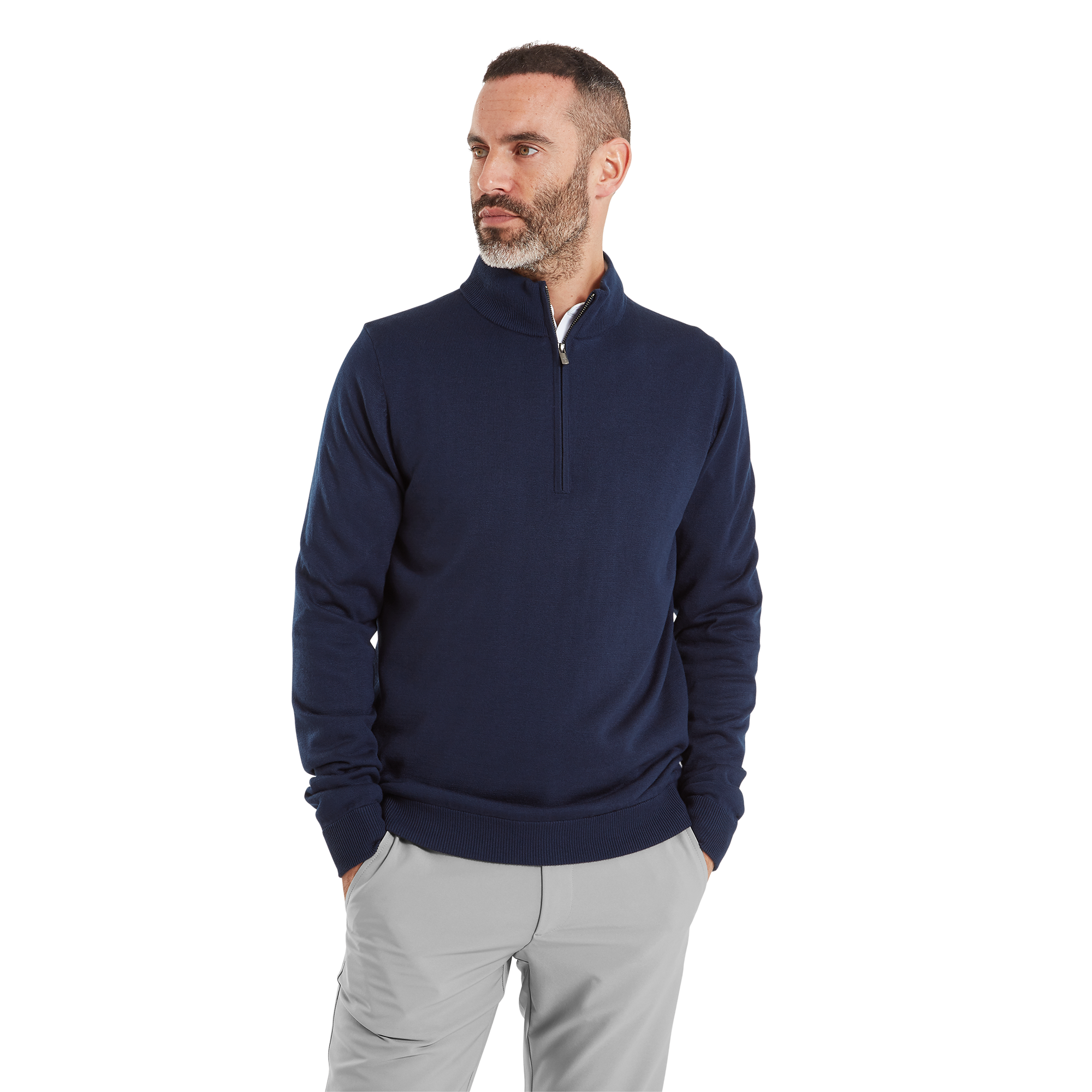 drirelease&reg; 1/4 Zip Lined Sweater