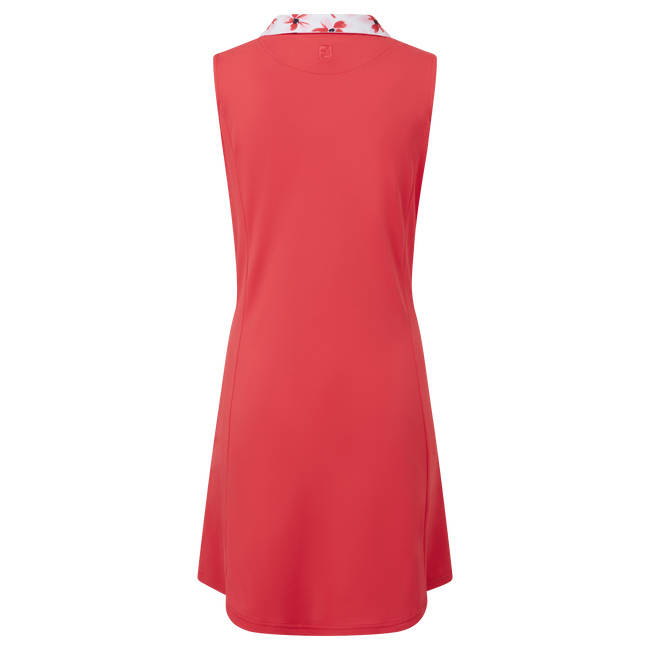 Dress with Floral Trim